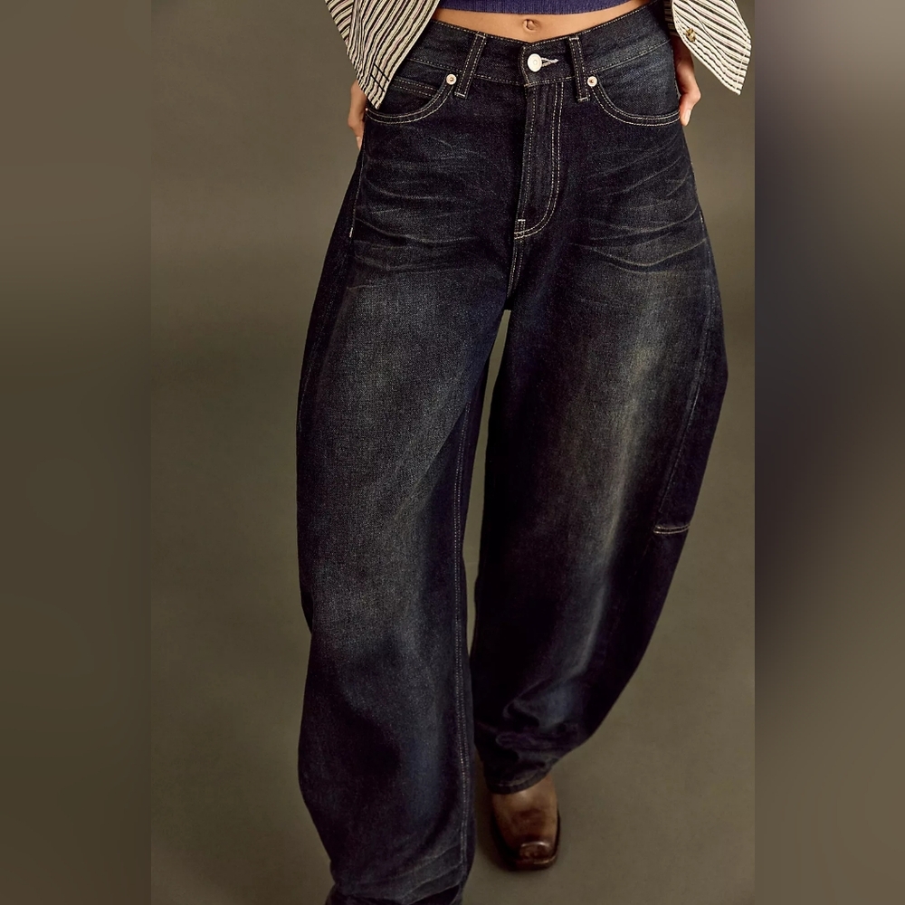 Free People Bodie Arc jeans 'Dark And Stormy'